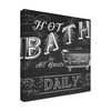 Trademark Fine Art June Erica Vess 'Chalkboard Bath Signs Ii' Canvas Art, 14x14 WAG06339-C1414GG